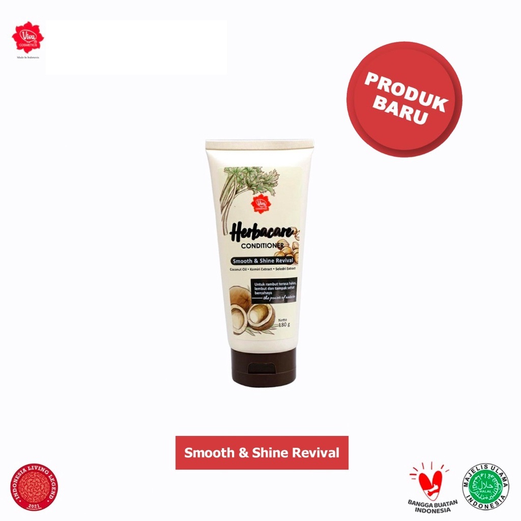 Viva Herbacare Conditioner 180gr - Smooth & Shine Revival (Coklat)