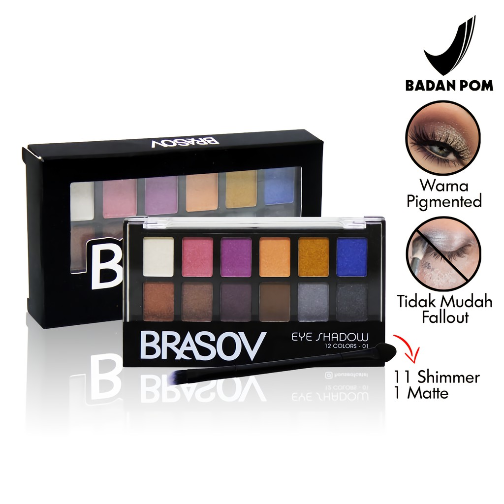 Brasov Eyeshadow Pallete 12 Colors - 01