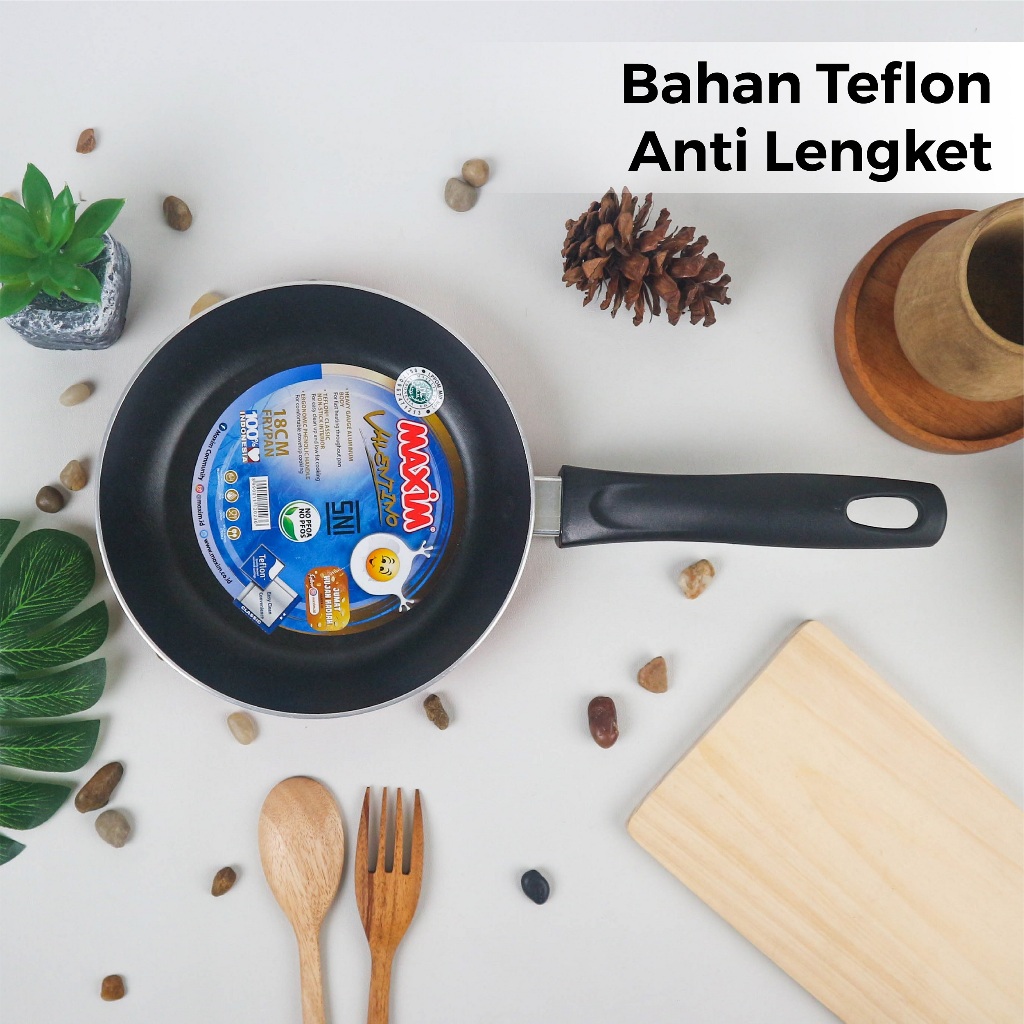 Maspion Maxim Valentino Teflon 18cm (Frypan Anti Lengket) Maspion Maxim Valentino Teflon 18cm (Frypan Anti Lengket)