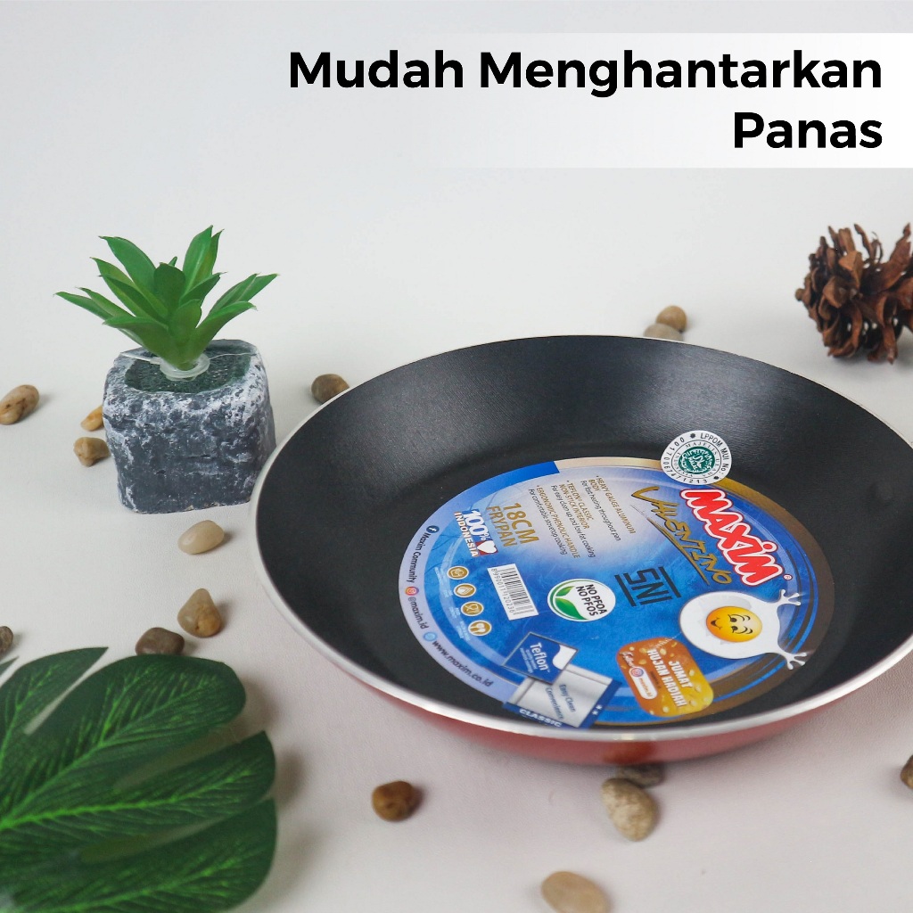 Maspion Maxim Valentino Teflon 18cm (Frypan Anti Lengket) Maspion Maxim Valentino Teflon 18cm (Frypan Anti Lengket)