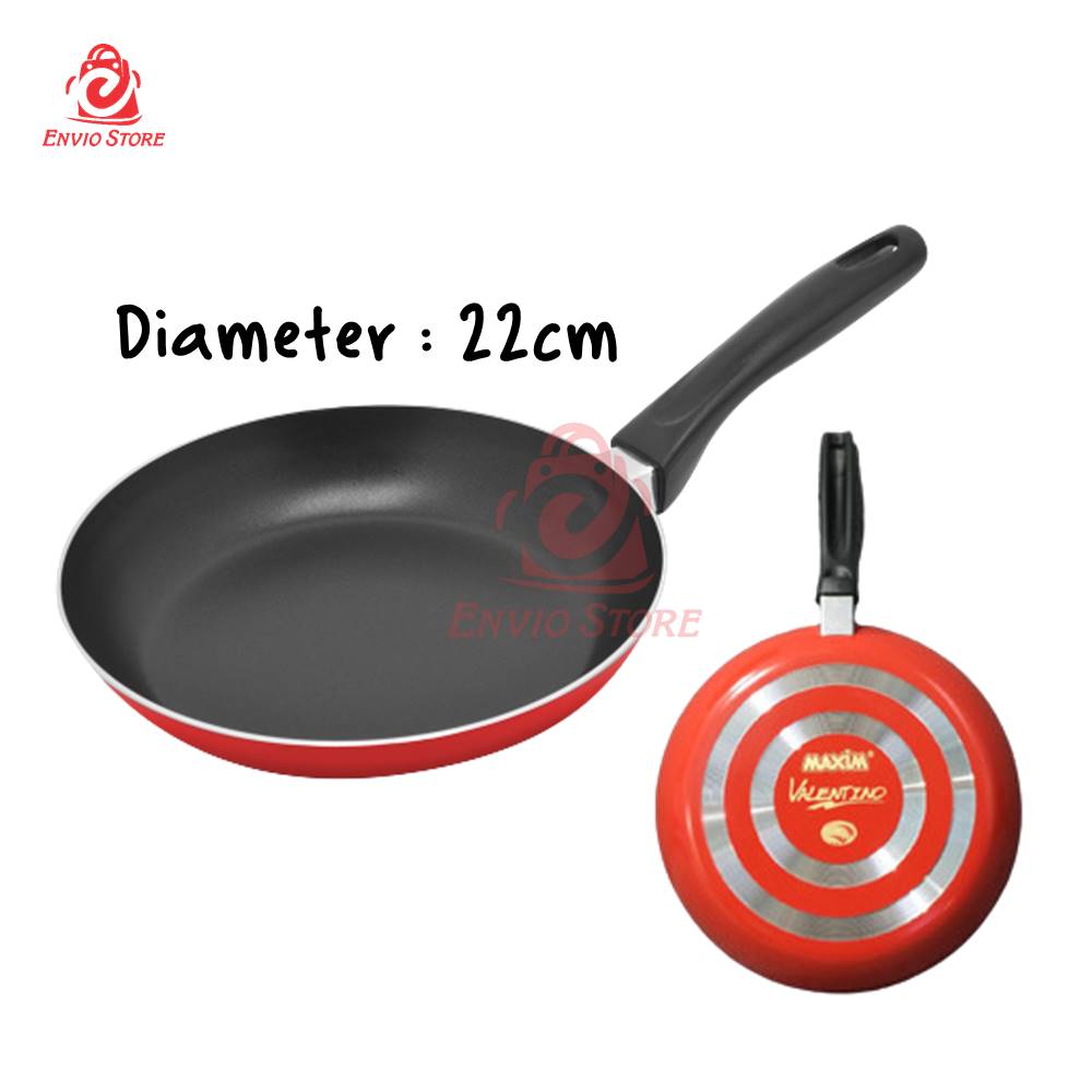 Maspion Maxim Valentino Teflon 22cm (Frypan Anti Lengket) Maspion Maxim Valentino Teflon 22cm (Frypan Anti Lengket)
