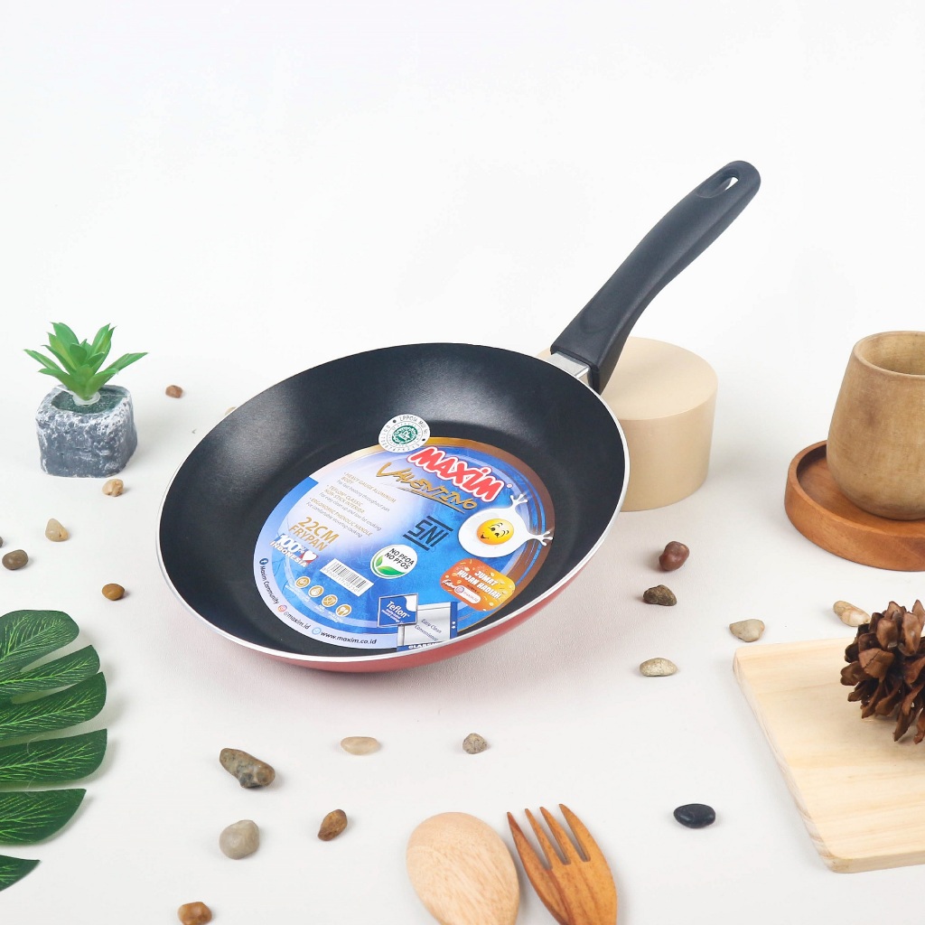 Maspion Maxim Valentino Teflon 22cm (Frypan Anti Lengket) Maspion Maxim Valentino Teflon 22cm (Frypan Anti Lengket)