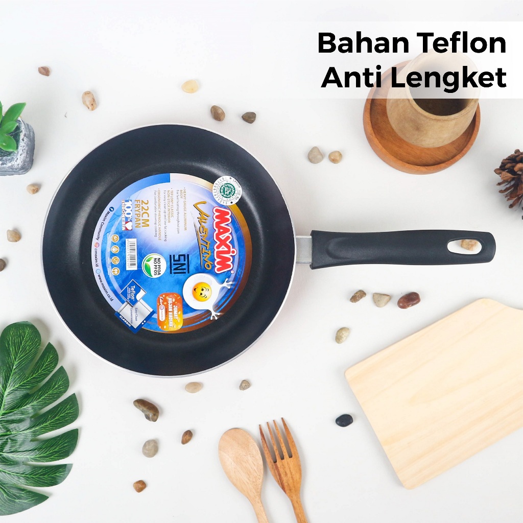 Maspion Maxim Valentino Teflon 22cm (Frypan Anti Lengket) Maspion Maxim Valentino Teflon 22cm (Frypan Anti Lengket)