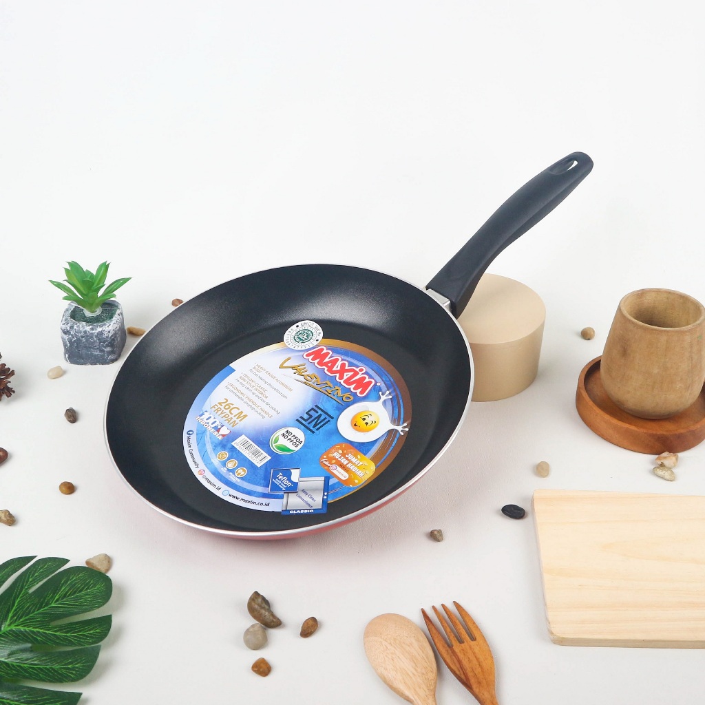 Maspion Maxim Valentino Teflon 26cm (Frypan Anti Lengket) Maspion Maxim Valentino Teflon 26cm (Frypan Anti Lengket)