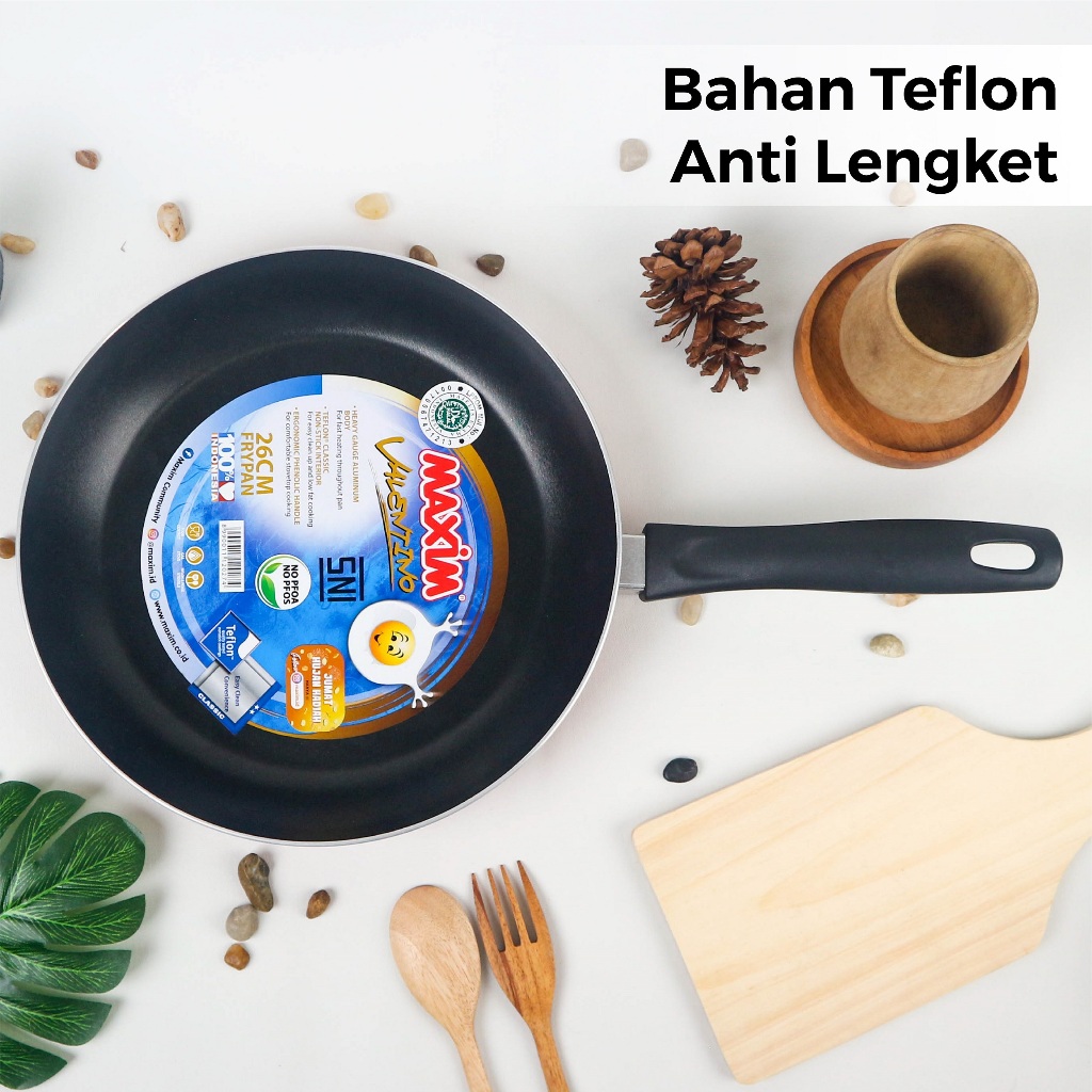 Maspion Maxim Valentino Teflon 26cm (Frypan Anti Lengket) Maspion Maxim Valentino Teflon 26cm (Frypan Anti Lengket)