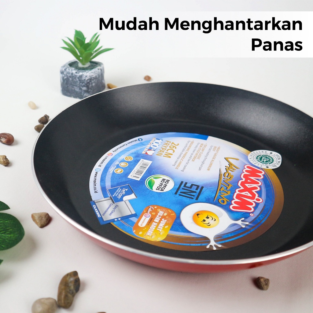 Maspion Maxim Valentino Teflon 26cm (Frypan Anti Lengket) Maspion Maxim Valentino Teflon 26cm (Frypan Anti Lengket)