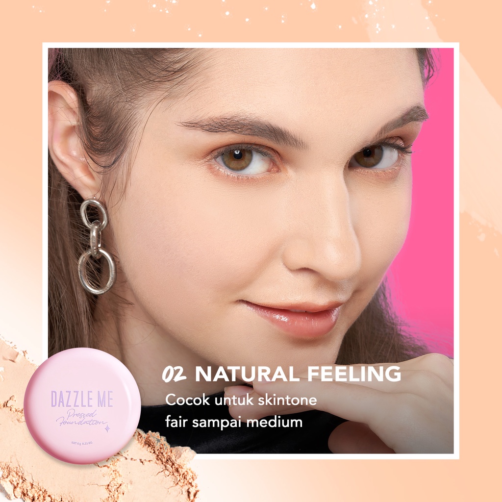 DAZZLE ME Muse Pressed Foundation 02 Natural Feeling