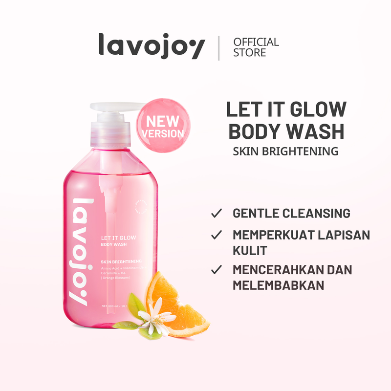 Lavojoy Let It Glow Skin Brightening Body Wash 300ml