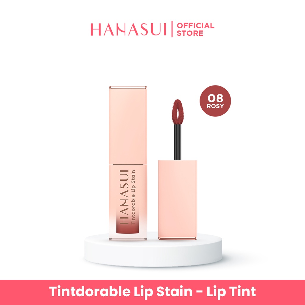 HANASUI Tintdorable Lip Stain - 08 Rosy (Lip Tint)