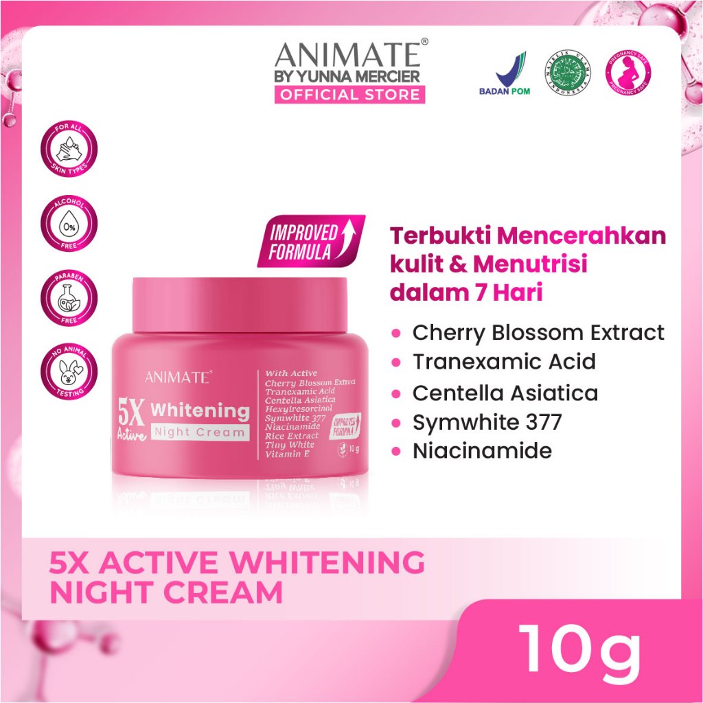 Animate Whitening Night Cream 10gr