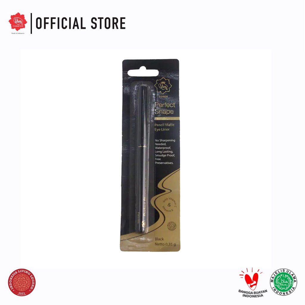 Viva Queen Perfect Shape Pencil Matic Eye Liner - Black