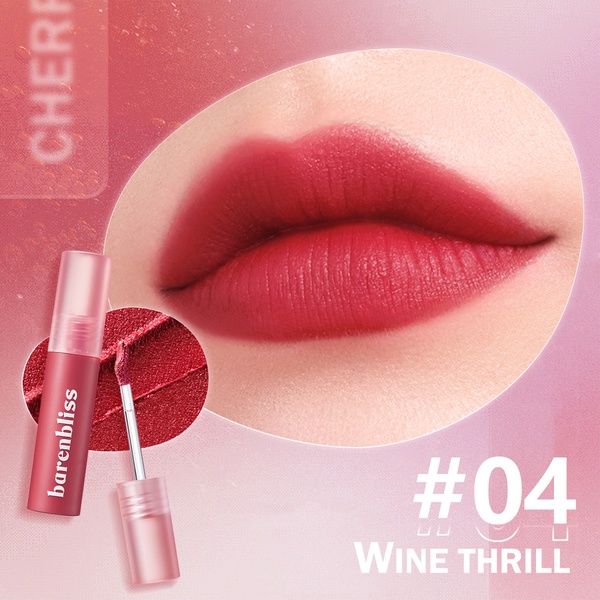 BNB Barenbliss Cherry Makes Cheerful Lip Velvet - 04 Wine Thrill