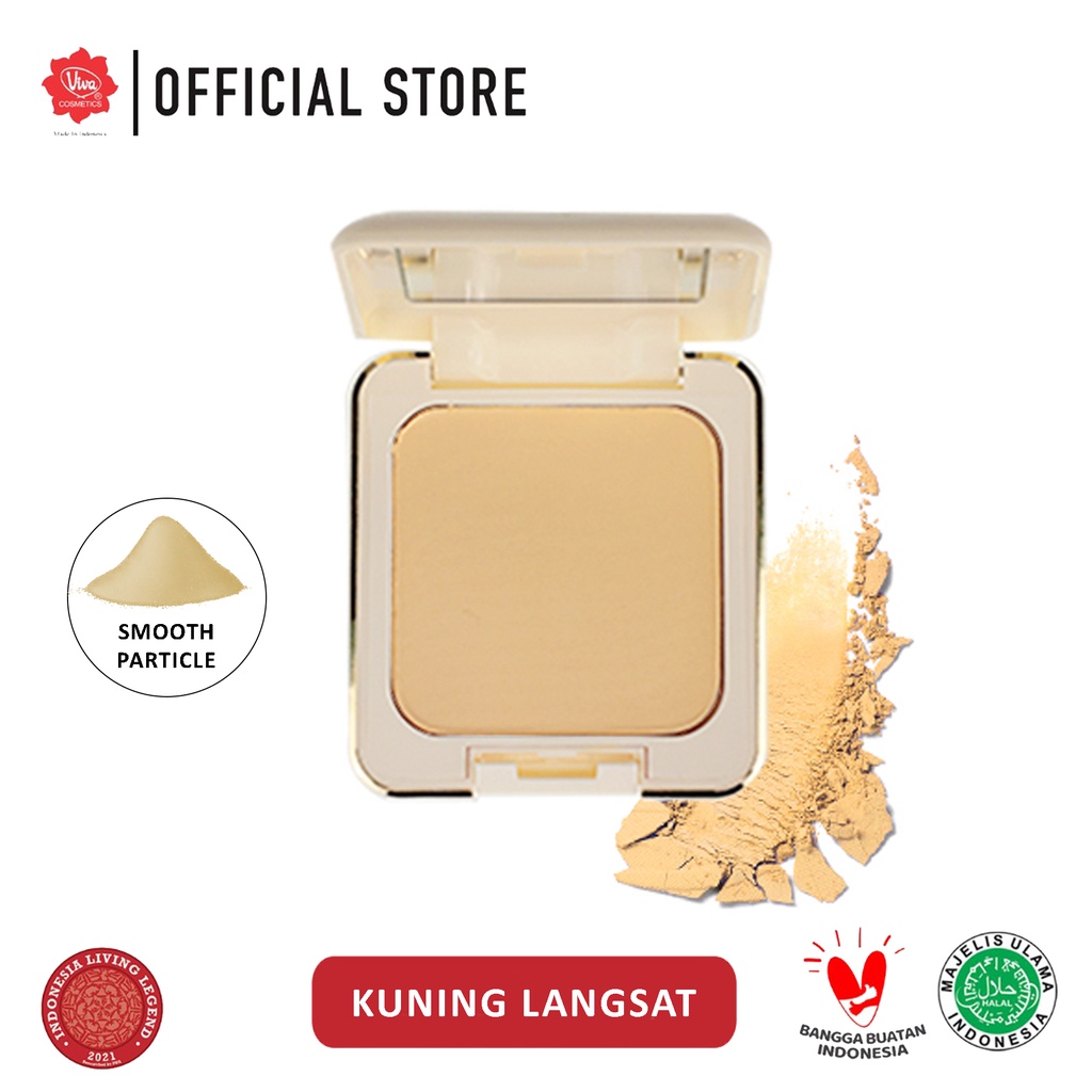 Viva Queen Compact Powder FULL SIZE 12gr - Kuning Langsat