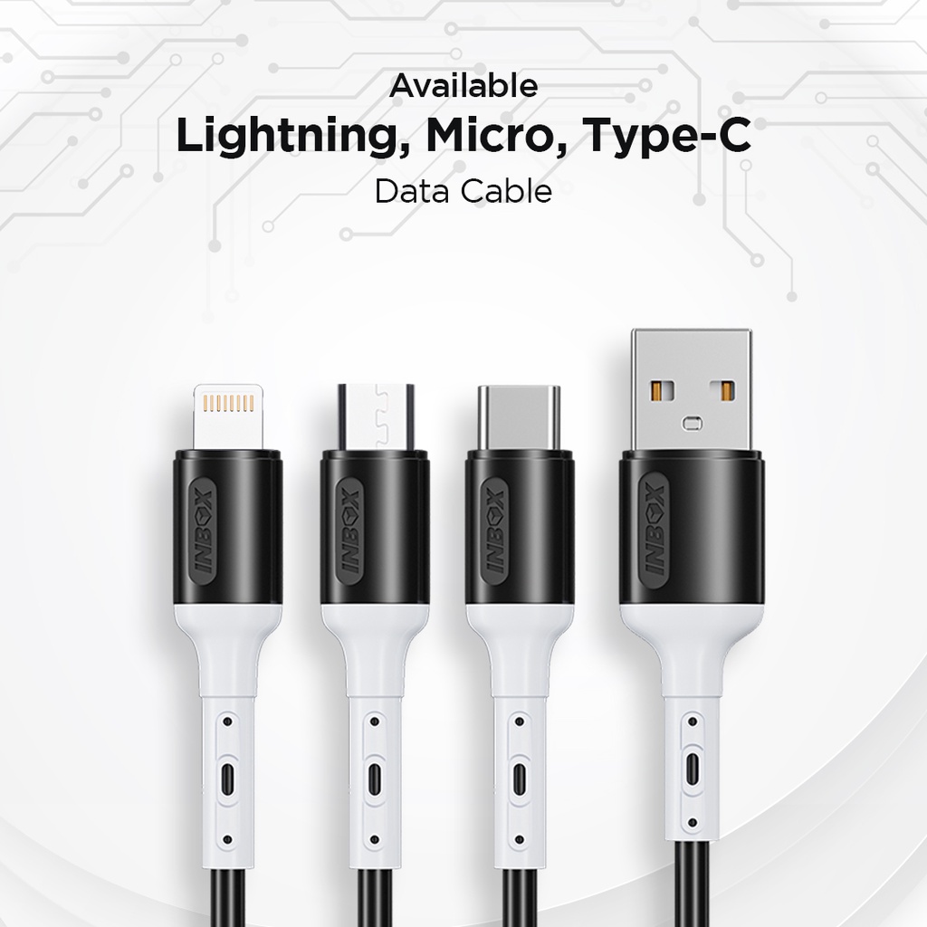 Inbox Kabel Data Charger Qualcomm MM-6 - Lightning 2.4A