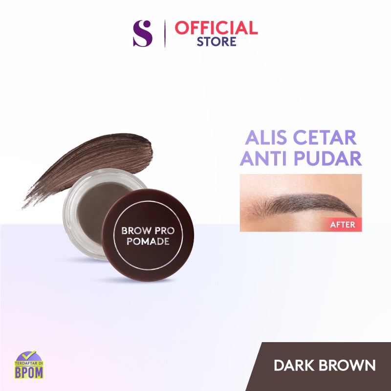 Somethinc Brow Pro Pomade 18Hr Stay - Dark Brown