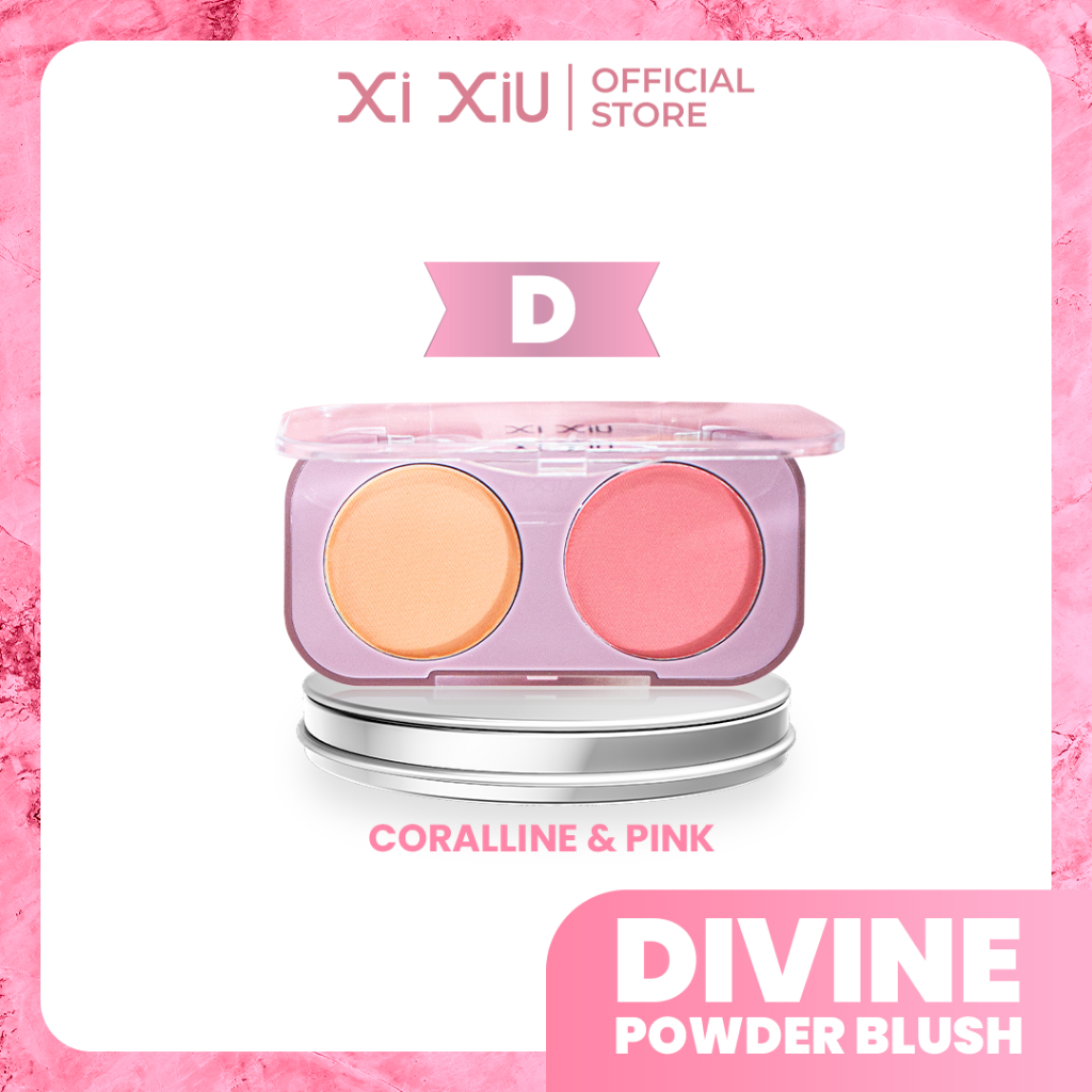 Xi Xiu Powder Blush 2in1 - D Carolline & Pink