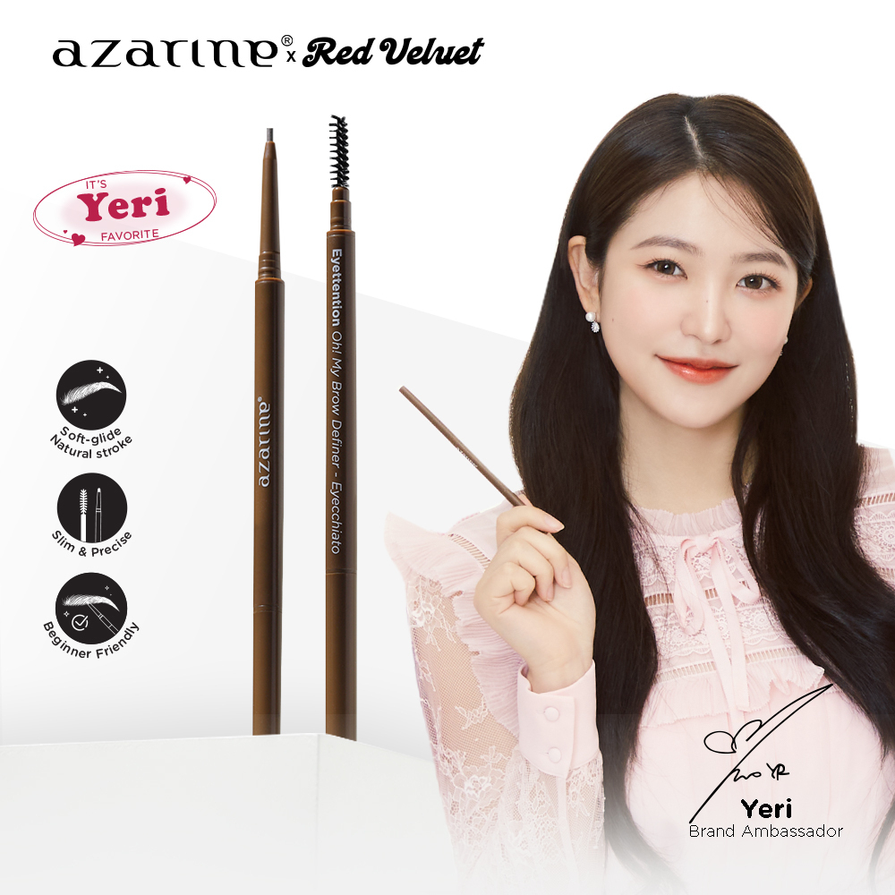 Azarine X Red Velvet - Oh! My Brow Definer - 02 Eyecchiato (WARM BROWN)