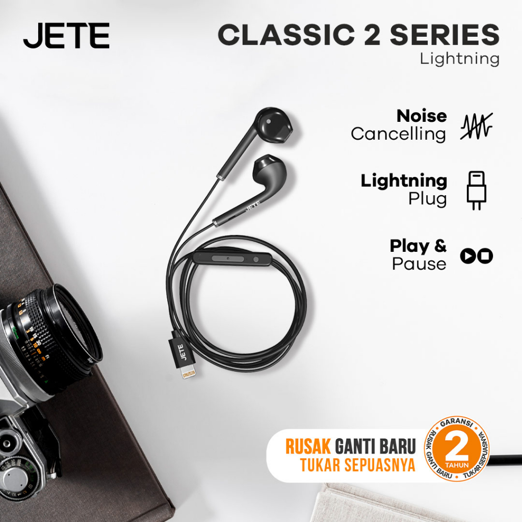 JETE Handsfree Classic 2 - Colokan Lightning