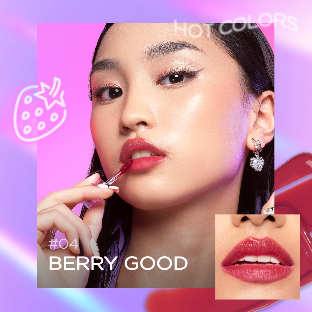 DAZZLE ME Juicy Punch Lip Tint 04 Berry-good