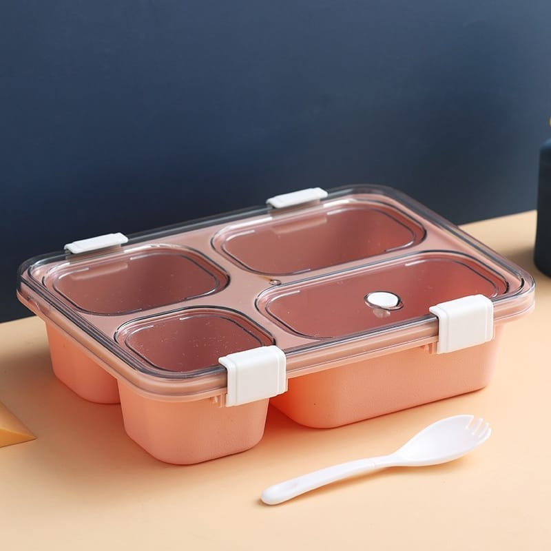 Lunch Box / Kotak Makan Bento 3 Sekat 850ml (Free Sendok) Lunch Box / Kotak Makan Bento 3 Sekat 850ml (Free Sendok)