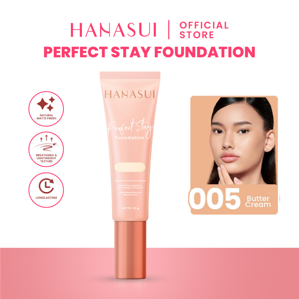 Hanasui Perfect Stay Foundation 25gr - 05 Buttercream