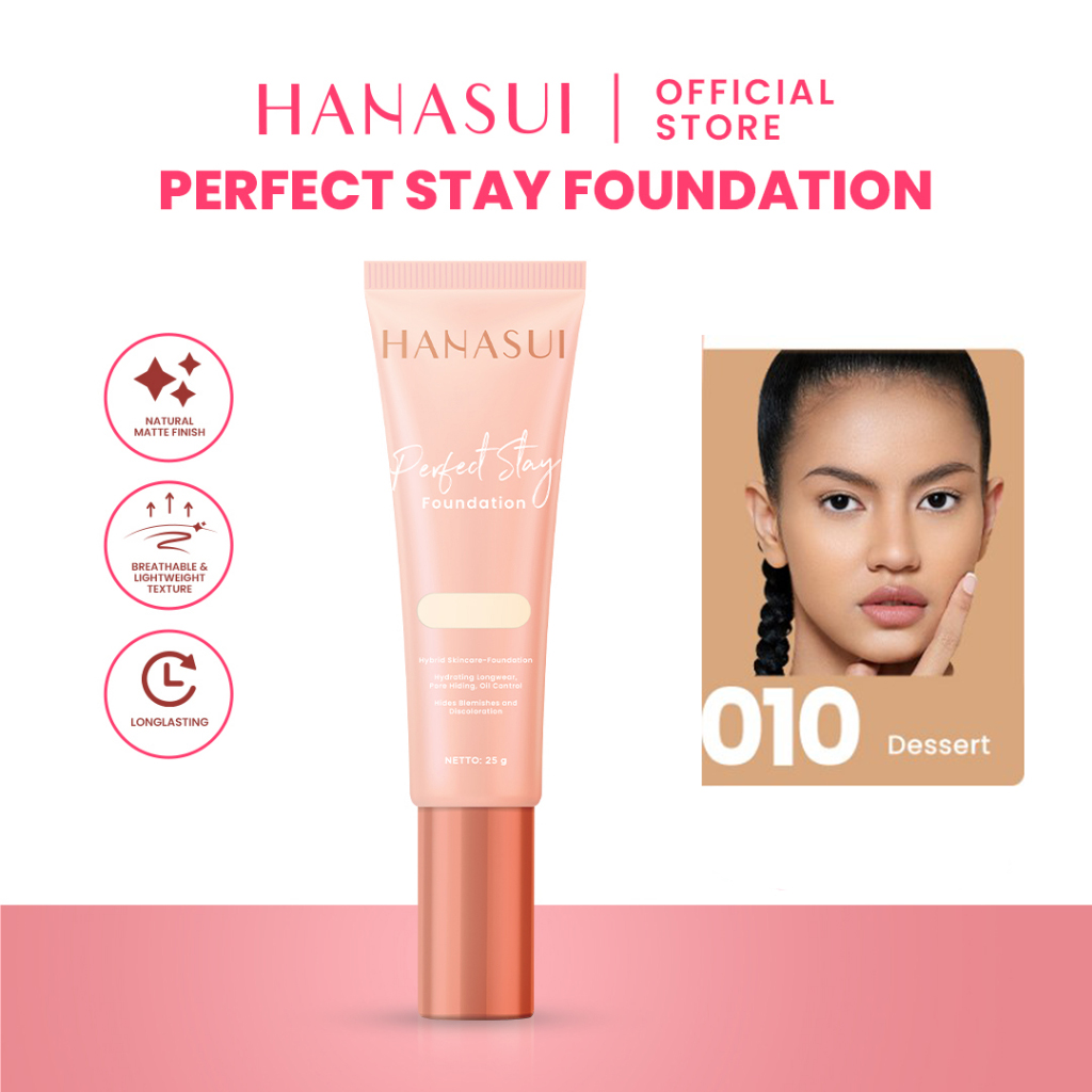 Hanasui Perfect Stay Foundation 25gr - 10 Desert