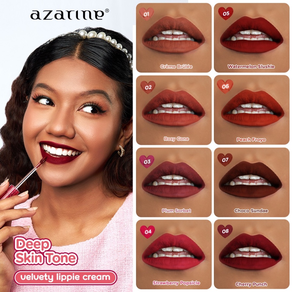 Azarine Velvety Lippie Cream - Choco Sundae Azarine Velvety Lippie Cream - Choco Sundae