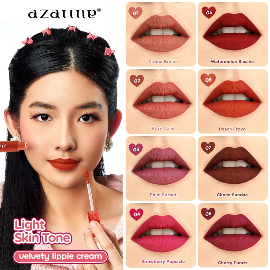 Azarine Velvety Lippie Cream - Choco Sundae Azarine Velvety Lippie Cream - Choco Sundae