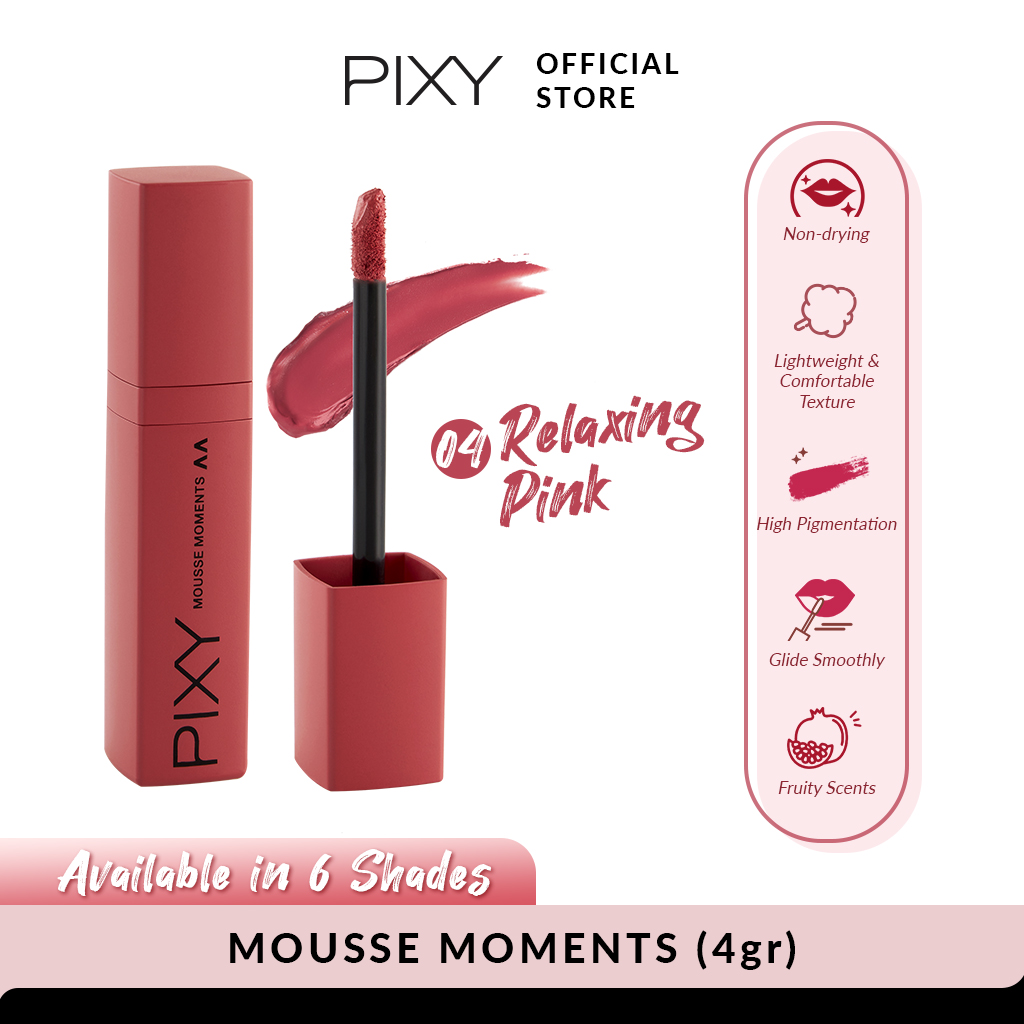 Pixy Mousse Moments Matte Lips - 04 Relaxing Pink