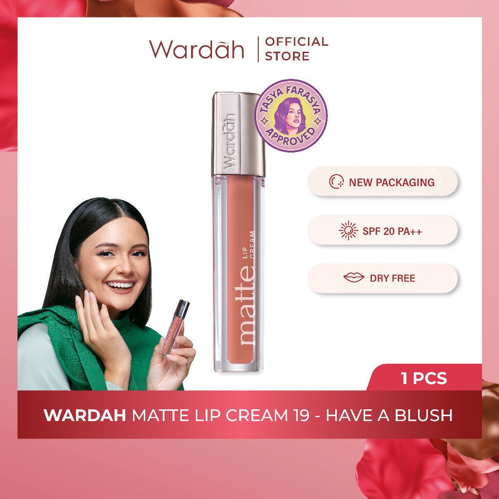 Wardah Exclusive Matte Lip Cream 19 Have A Blush