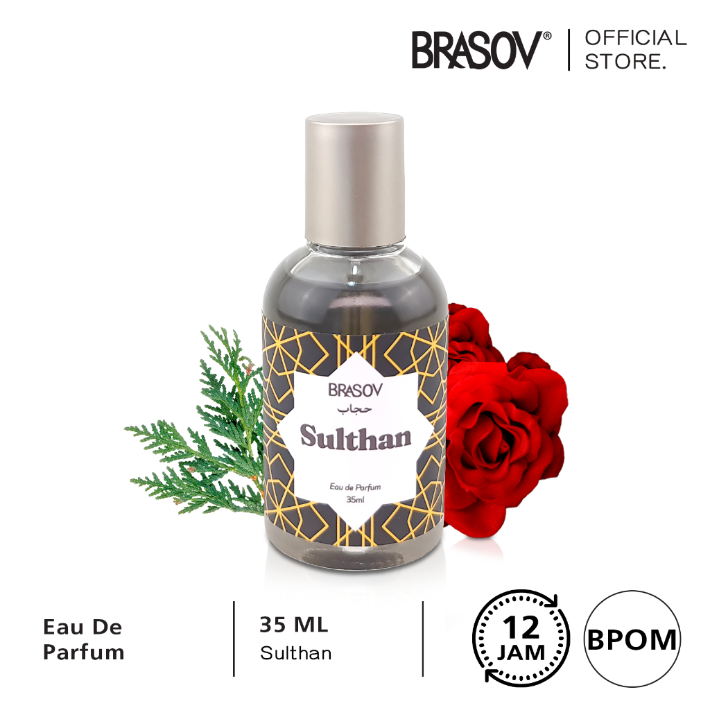 Brasov Hijab Parfum EDP 35ml - Hitam Sulthan (Oriental/Floral)