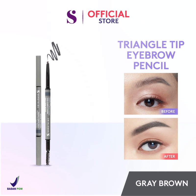 Somethinc Brow Matters Retractable Triangle Eyebrow Pencil - Gray Brown