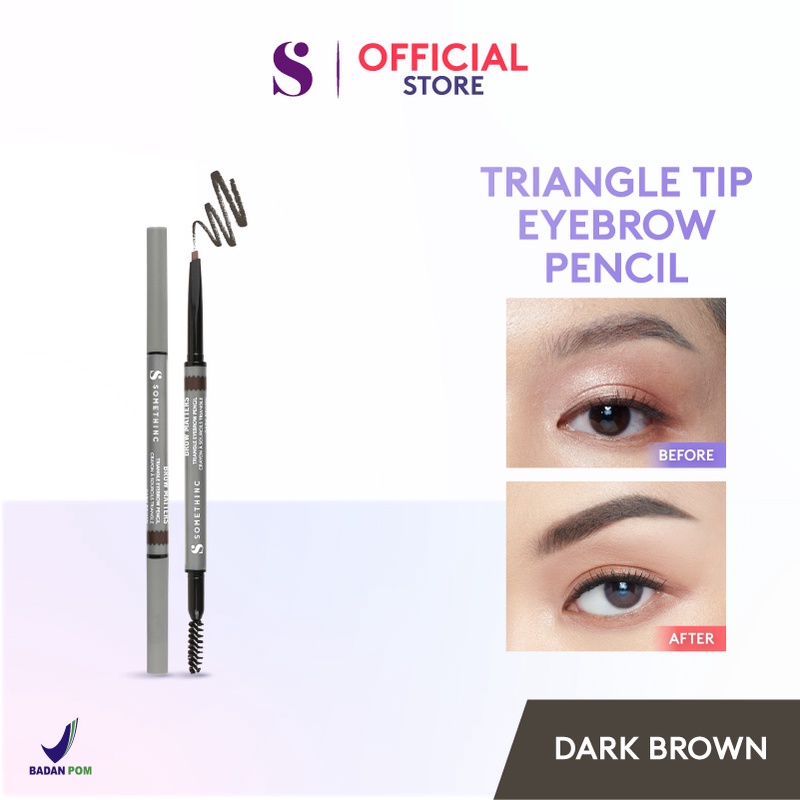 Somethinc Brow Matters Retractable Triangle Eyebrow Pencil - Dark Brown