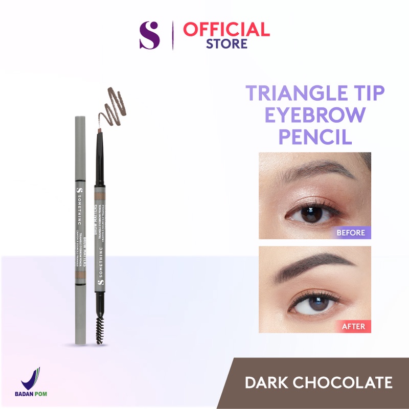 Somethinc Brow Matters Retractable Triangle Eyebrow Pencil - Dark Chocolate