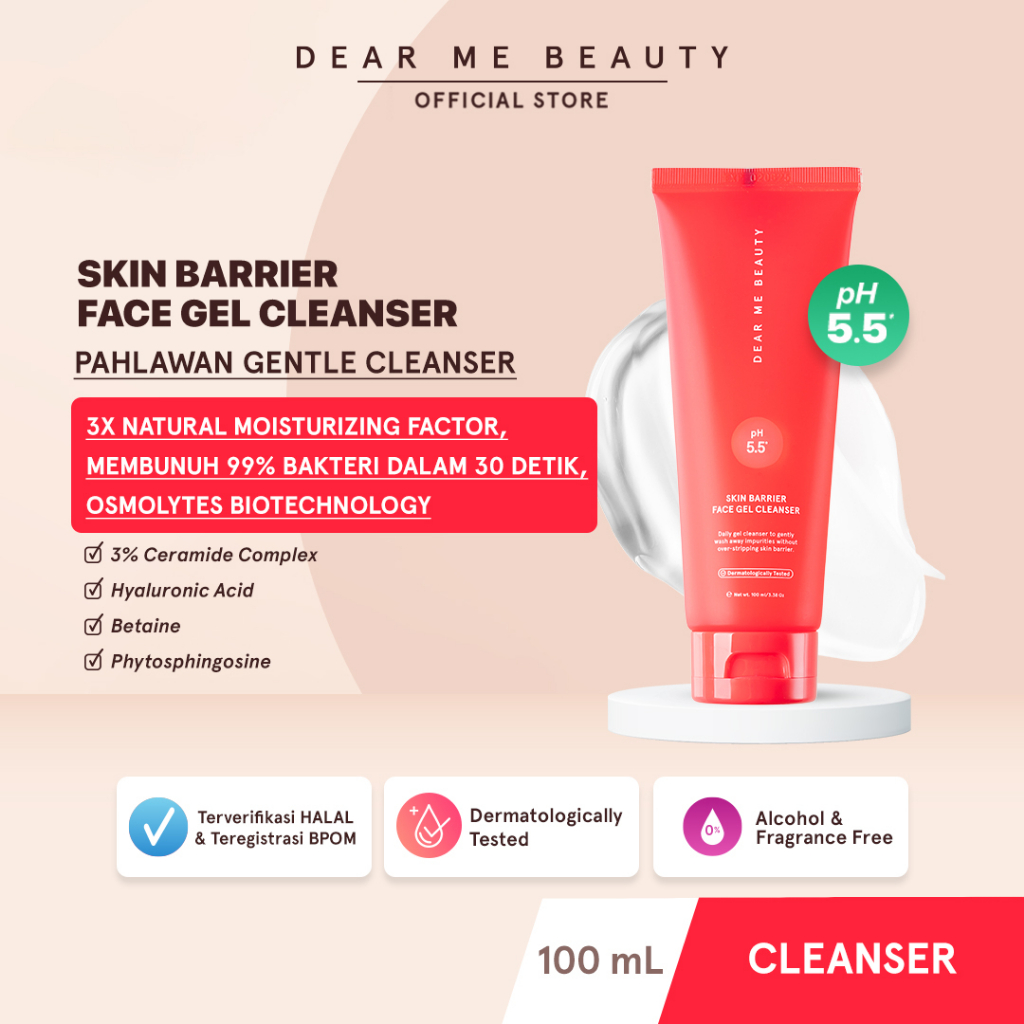 Dear Me Beauty Skin Barrier Face Gel Cleanser 100ml