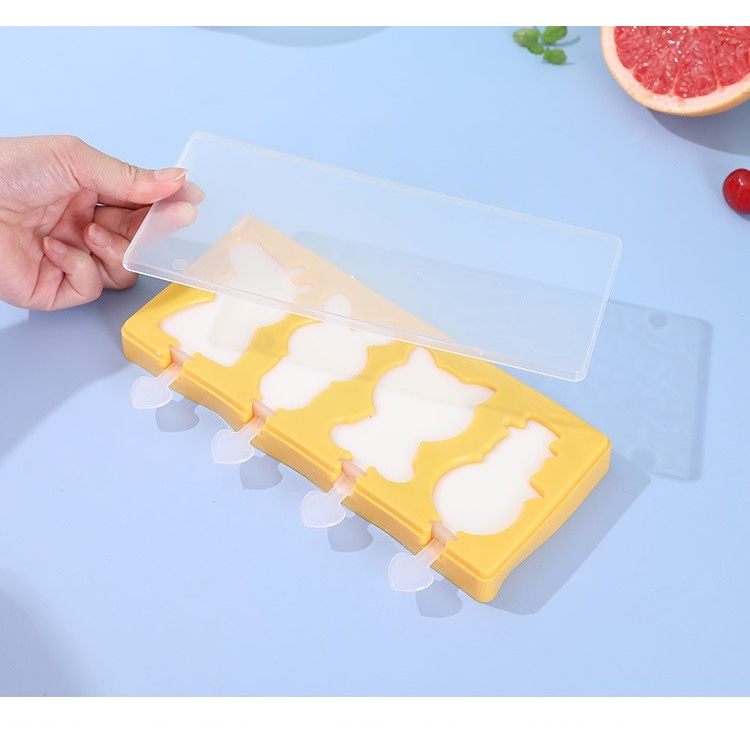 Cetakan Es Krim / Es Batu Bahan Silikon 3 Jenis Motif Lucu Cetakan Es Krim / Es Batu Bahan Silikon 3 Jenis Motif Lucu