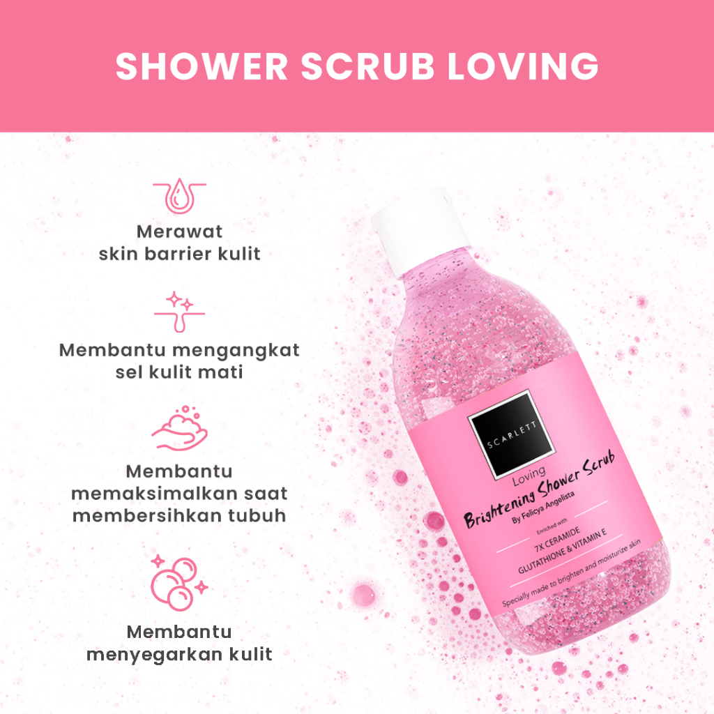 SCARLETT Brightening Shower Scrub Loving 300ml