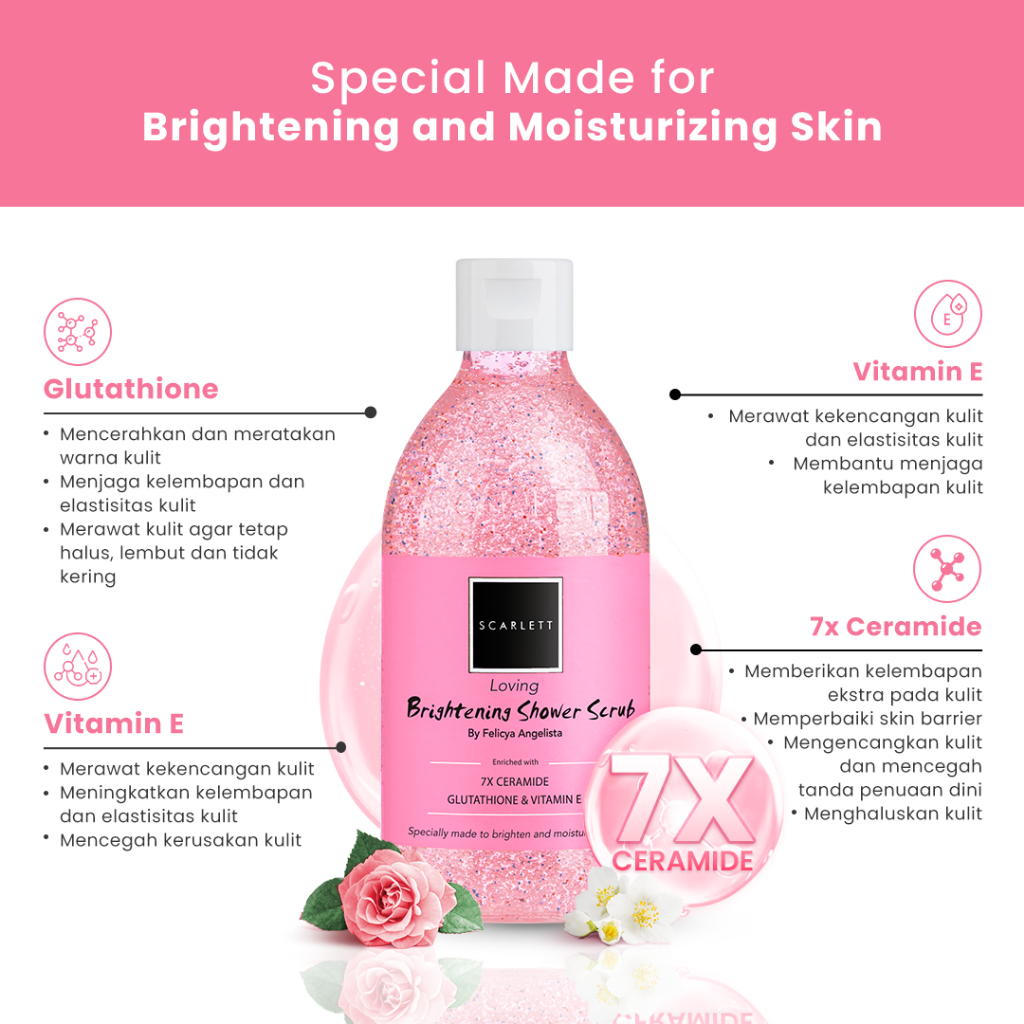 SCARLETT Brightening Shower Scrub Loving 300ml