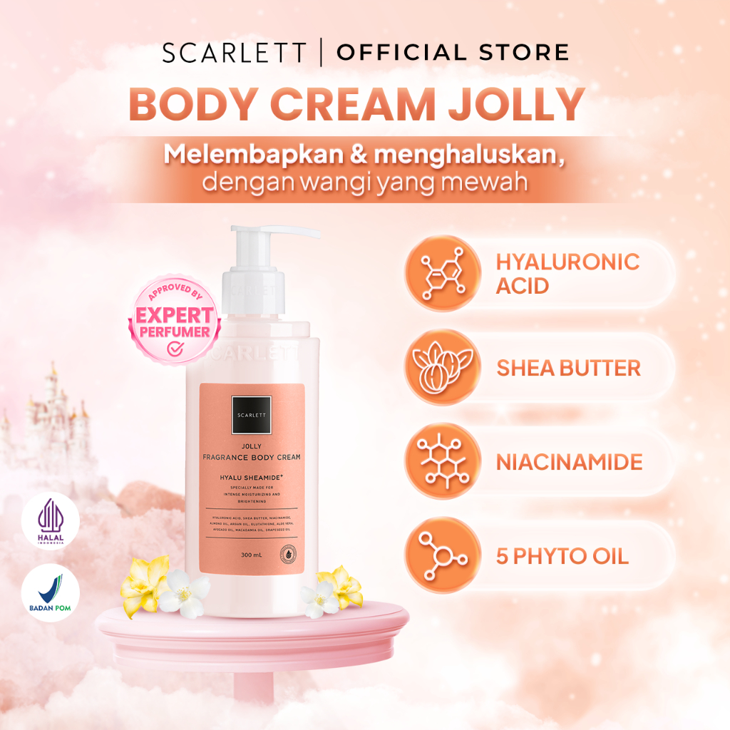 SCARLETT Fragrance Body Cream Jolly 300ml