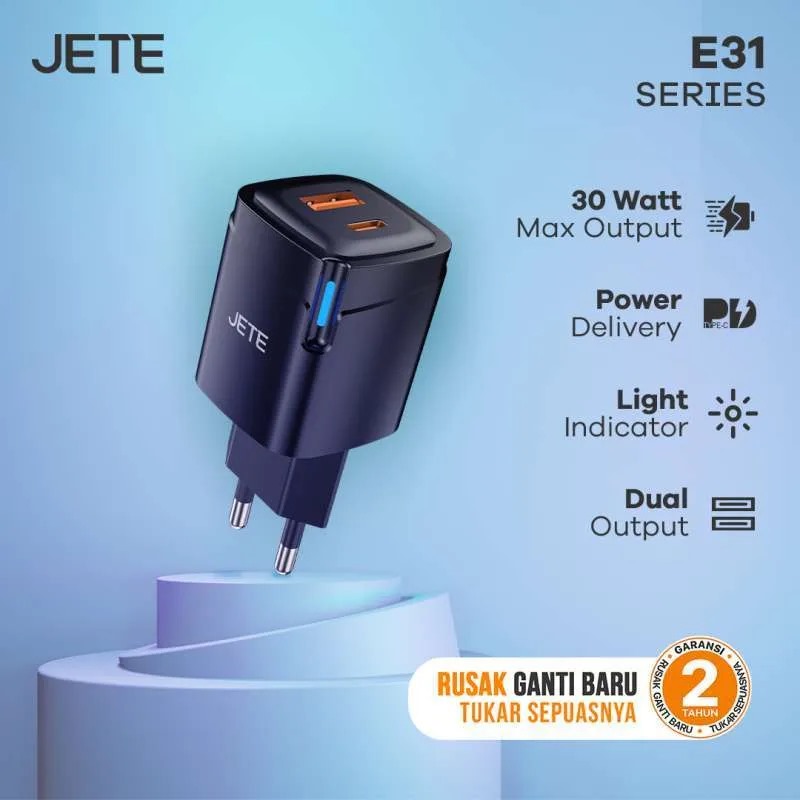 JETE Adaptor E31 30W - USB-C & USB-A Series