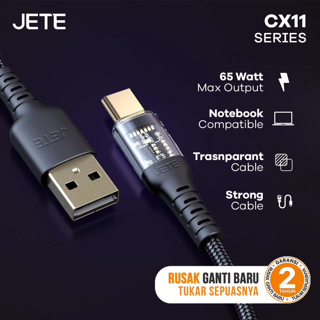 JETE Kabel Power Delivery CX11 - Type-C to Lightning 2.4A