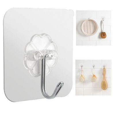 Magic Hook J Transparan (Gantungan Dinding Besi) Magic Hook J Transparan (Gantungan Dinding Besi)
