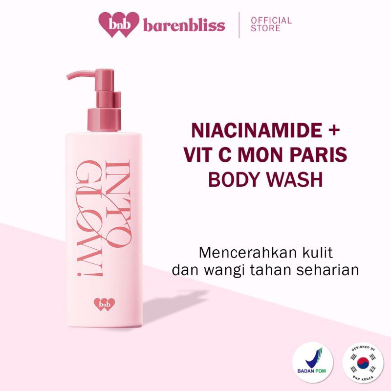 BNB Barenbliss Body Wash 400ml - Into Glow! Mon Paris Brightening