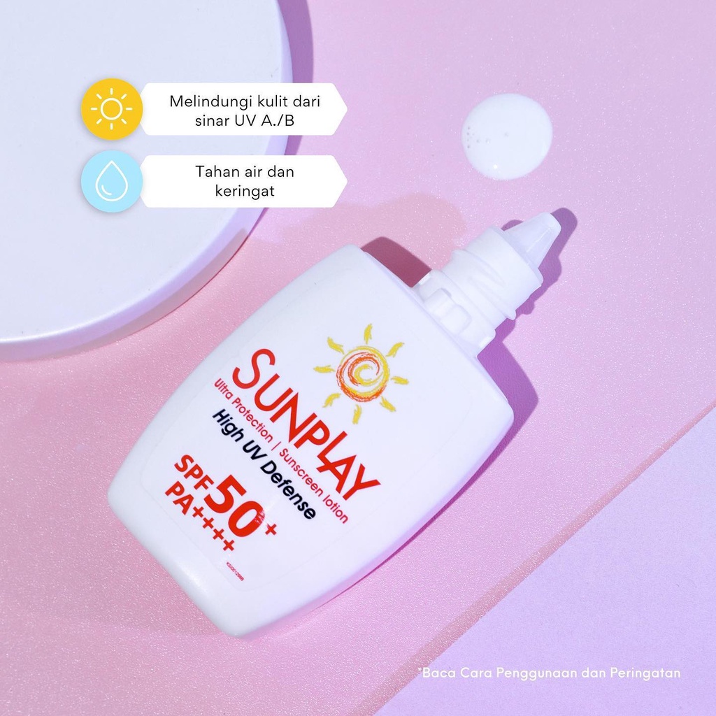 Sunplay Sunscreen Lotion High UV Defense SPF50+ PA++++ 30gr - Ultra Protection (Merah) Sunplay Sunscreen Lotion High UV Defense SPF50+ PA++++ 30gr - Ultra Protection (Merah)