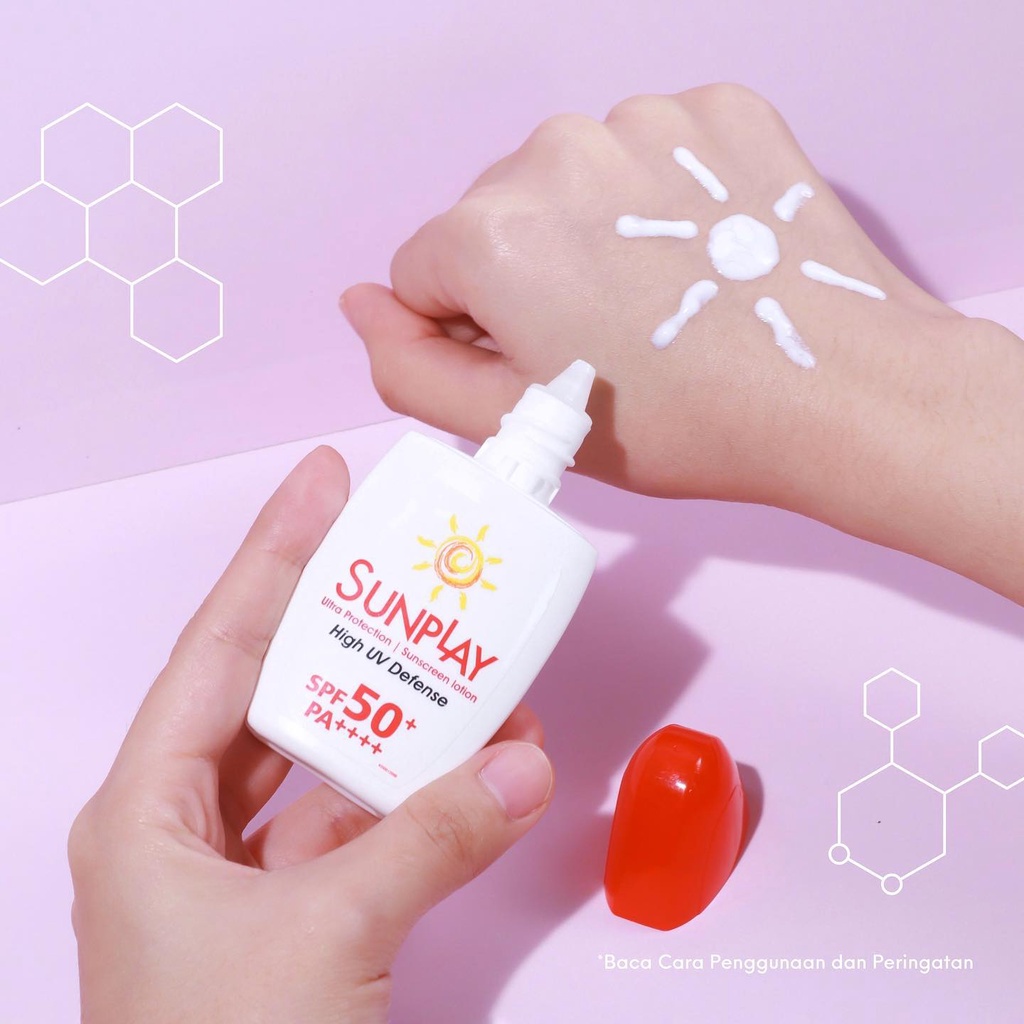 Sunplay Sunscreen Lotion High UV Defense SPF50+ PA++++ 30gr - Ultra Protection (Merah) Sunplay Sunscreen Lotion High UV Defense SPF50+ PA++++ 30gr - Ultra Protection (Merah)