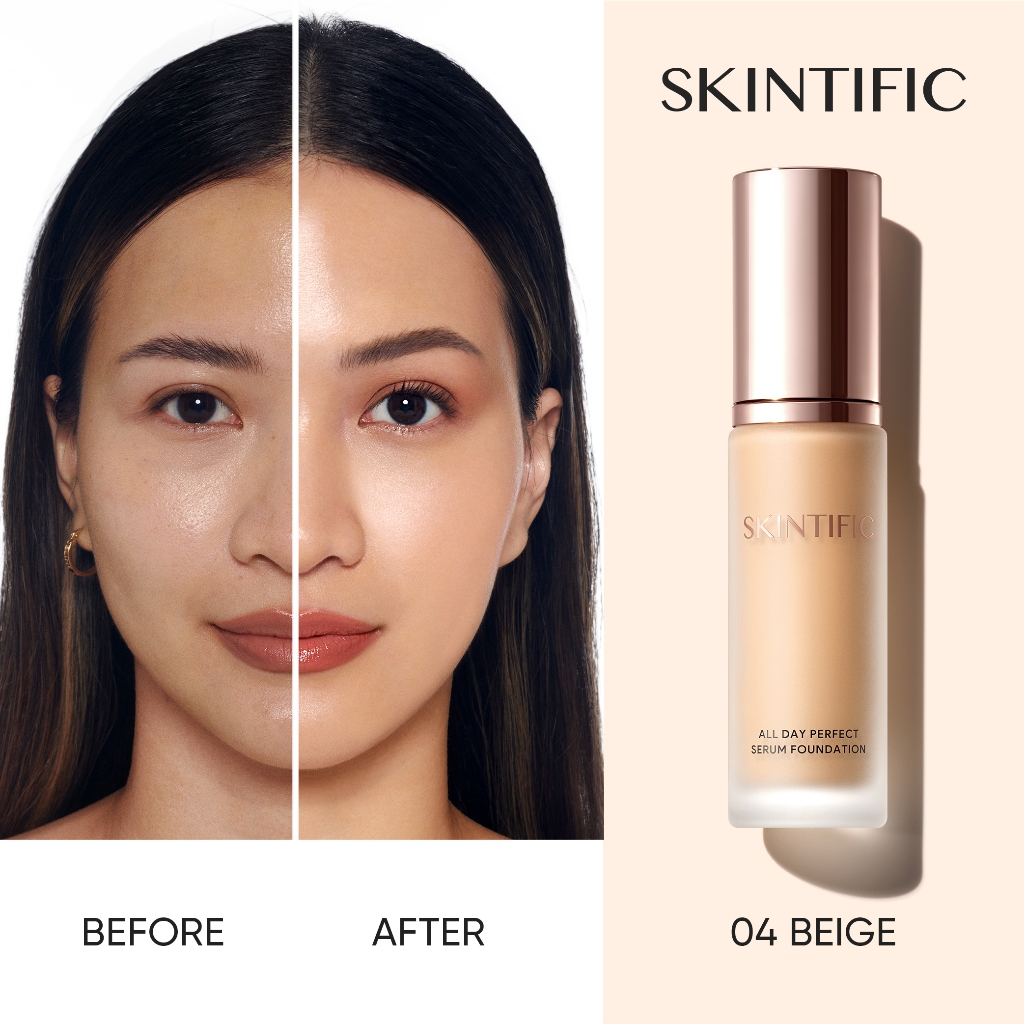 Skintific All Day Perfect Serum Foundation 25ml - 04 Beige
