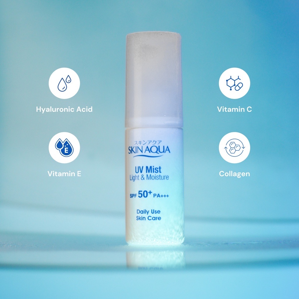 Skin Aqua UV Mist Light & Moisture SPF50+ PA+++ 40gr Skin Aqua UV Mist Light & Moisture SPF50+ PA+++ 40gr