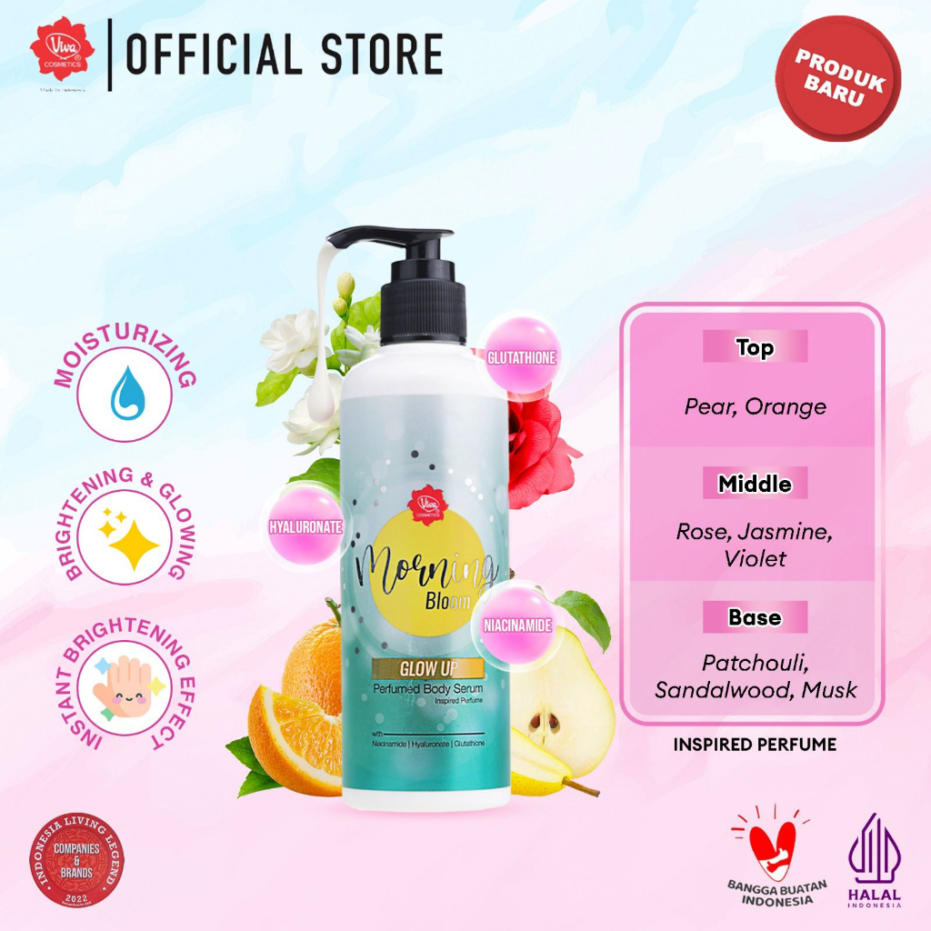 Viva Instant Brightening Perfumed Body Serum 230ml - Morning Bloom