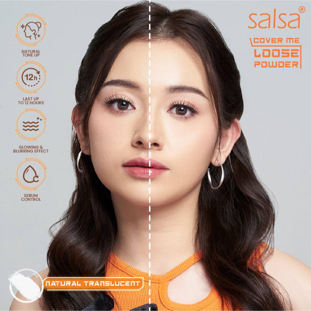 Salsa Cover Me Loose Powder SPF30 PA+++ 10gr - Translucent (Bedak Tabur)