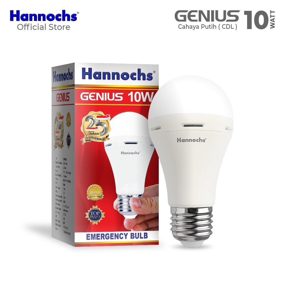 Hannochs Genius Emergency Bohlam LED CDL 10 Watt (10W)
